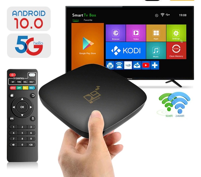 2022 Новият Smart TV Box D9 Android 10.0