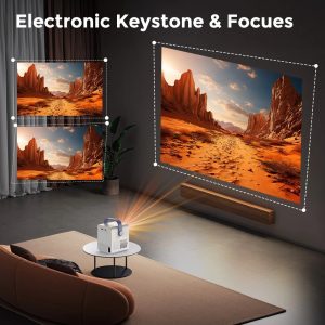 Мини проектор C2 Android Smart Native 600P – 1080P, WiFi 6, BT 5.0, HDMI ledprojectors