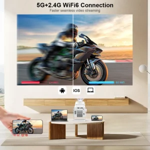 ThundeaL 4K Full HD Android WiFi 3D Преносим домашен проектор за домашно кино ledprojectors