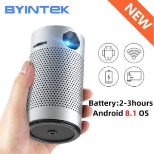 BYINTEK P7 Портативен wifi Smart Android 1080P 4K TV LASER Mini проектор за домашно кино с DLP технология ledprojectors