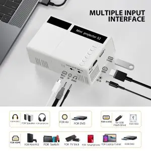 С1 Преносим LED проектор1080P Възпроизвеждане и Забавление на Открито С1 Преносим LED проектор1080P Възпроизвеждане и Забавление на Открито ledprojectors С1 Преносим LED проектор1080P Възпроизвеждане и Забавление на Открито ledprojectors