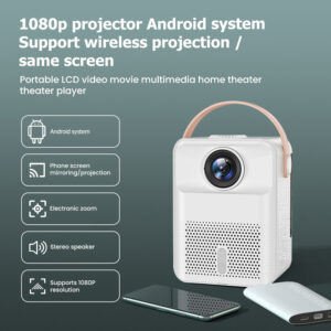 Мини проектор RX9 Android 1080P HD  Bluetooth WiFi 4000 Lumens ledprojectors