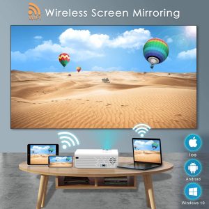 Проектор с WiFi Wimus К6 1080P/4K 5500 LUMENS свързване със смартфон Проектор с WiFi Wimus К6 1080P/4K 5500 LUMENS свързване със смартфон ledprojectors Проектор с WiFi Wimus К6 1080P/4K 5500 LUMENS свързване със смартфон ledprojectors
