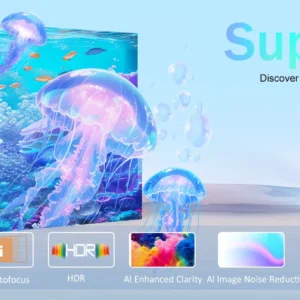 XBSY 26000 проектор 26000 лумена – 6G WiFi, AutoFocus, Android TV, HDR, 8K декодиране, Домашно кино ledprojectors