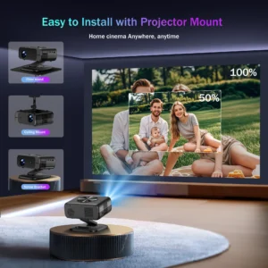 XBSY 26000 проектор 26000 лумена – 6G WiFi, AutoFocus, Android TV, HDR, 8K декодиране, Домашно кино ledprojectors