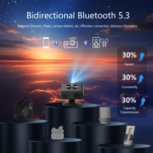 XBSY 26000 проектор 26000 лумена – 6G WiFi, AutoFocus, Android TV, HDR, 8K декодиране, Домашно кино ledprojectors