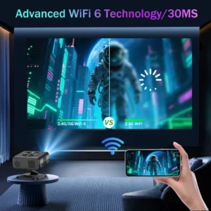 XBSY 26000 проектор 26000 лумена – 6G WiFi, AutoFocus, Android TV, HDR, 8K декодиране, Домашно кино ledprojectors