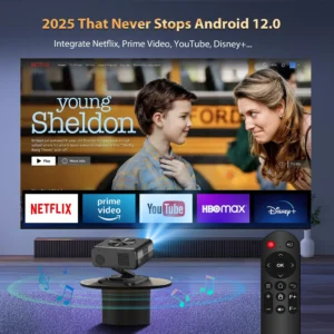 XBSY 26000 проектор 26000 лумена – 6G WiFi, AutoFocus, Android TV, HDR, 8K декодиране, Домашно кино ledprojectors