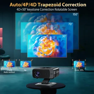 XBSY 26000 проектор 26000 лумена – 6G WiFi, AutoFocus, Android TV, HDR, 8K декодиране, Домашно кино ledprojectors