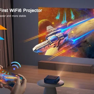 WiMUS 4K Проектор с Автофокус и WiFi 6: 1080P, 600 ANSI, Bluetooth 5.2 и 6D Keystone WiMUS 4K Проектор с Автофокус и WiFi 6: 1080P, 600 ANSI, Bluetooth 5.2 и 6D Keystone ledprojectors WiMUS 4K Проектор с Автофокус и WiFi 6: 1080P, 600 ANSI, Bluetooth 5.2 и 6D Keystone ledprojectors