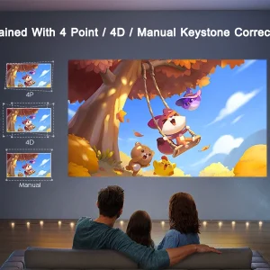 WiMUS 4K Проектор с Автофокус и WiFi 6: 1080P, 600 ANSI, Bluetooth 5.2 и 6D Keystone WiMUS 4K Проектор с Автофокус и WiFi 6: 1080P, 600 ANSI, Bluetooth 5.2 и 6D Keystone ledprojectors WiMUS 4K Проектор с Автофокус и WiFi 6: 1080P, 600 ANSI, Bluetooth 5.2 и 6D Keystone ledprojectors